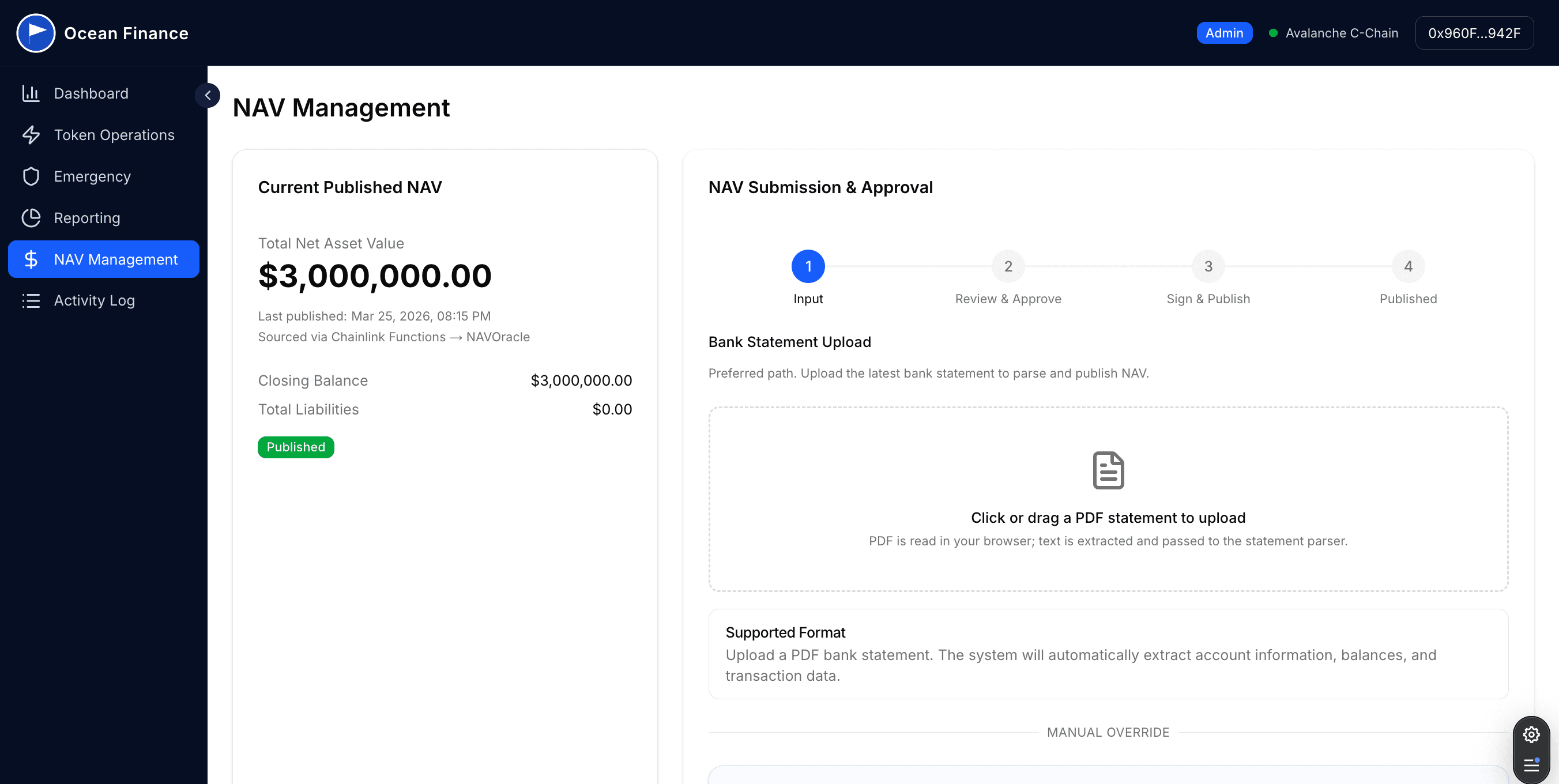 Ocean Finance NAV Management
