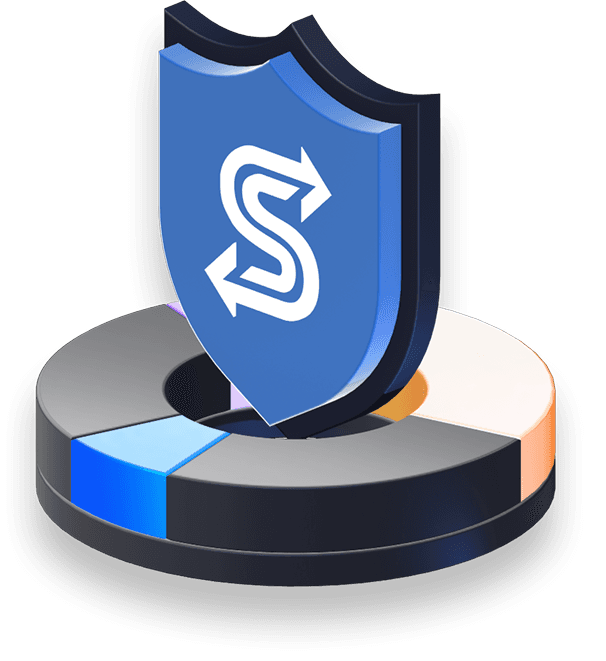 SecondSwap shield 3D illustration